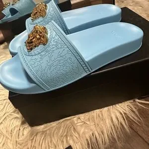 Versace | Shoes | New In Box Versace Slides Size 4 | Poshmark display picture 1